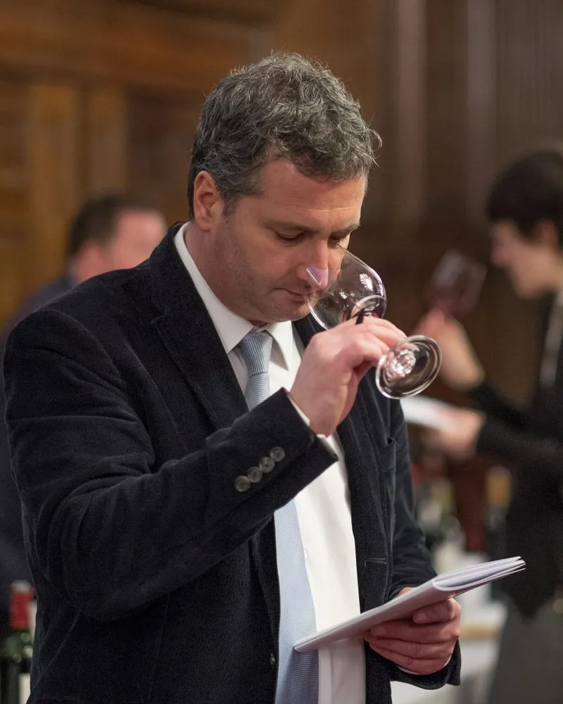 Richard Ballantyne MW tasting wine